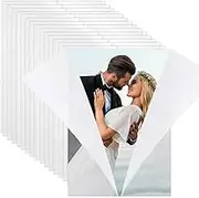 94 Pack Pre-Folded Vellum Jackets for 5x7 Invitations - 93 GSM Translucent Vellum Paper Sleeves, Envelope Liners & Wedding Invitation Accessories, Invitation Paper for Birthdays, Baby Showers