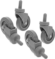 Cabilock 4Pcs Heavy Duty Caster Wheels Swivel Replacement Wheels for Grocery Carts Suitcases Garbage Bins Labor Saving Design for Convenient Mobility