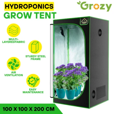 1x1x2M Grow Tent Kits For Hydroponics LED Grow Light Room Indoor Plant System