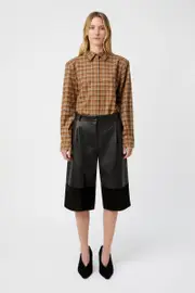 Paradox Shirt in Tan Plaid - CAMILLA AND MARC® C&M