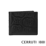 【CERRUTI 1881】頂級義大利小牛皮8卡短夾 NINO系列(黑色 CEPU05412M)