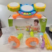 Kids Drum Set for Toddlers 1-3, Baby Drum Set 1 Year Old Boy Toys with 2 Drum...