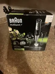 Braun MQ7027X Multiquick 7 ACTIVEBlade Technology Hand Blender & Attachment NIB