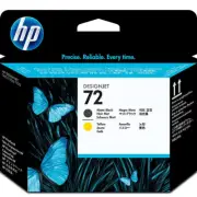 NEW HP 72 Printhead Matte Black And Yellow DesignJet C9384A Genuine