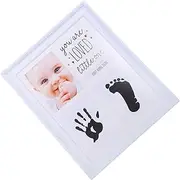 ASAKKURA Newborn Hand and Footprint Frame Growth Photo Display for Milestones Commemorative present for Showers Birthdays and Special Occasions