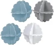Ipetboom 4pcs Reusable Washer Balls for Washing Machine Entanglement Laundry Balls for Softening and Cleaning Durable Material Random Color
