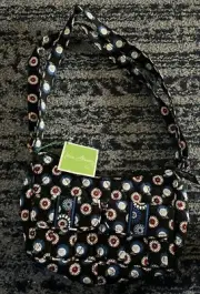 NOS-VERA BRADLEY LIBBY Crossbody Small Purse - Night Owl - Black - Retired -NOS