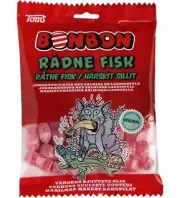 Toms BonBon Rådne Fisk 125g, 16-Pack - Danish Licorice Candy