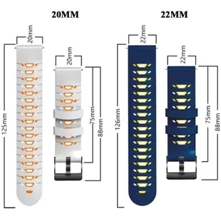 適用於 KOSPET TANK T2 M2 矽膠錶帶 KOSPET TANK M2 22mm智能手錶錶帶