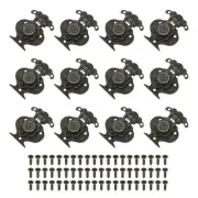 Toggle Catch Lock 1.9" x 1.5" 12 Pack Zinc Alloy Vintage Vase Hasp Latch, Bronze