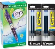Pilot BeGreen B2P Retractable Gel Ink Pens Fine 0.7mm with refills, Blue Ink