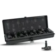 1/2'' 9Pc Impact Ball Point End Hex Bit Sockets SAE Set Made in Taiwan 1/4-3/4"
