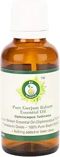 Gurjum Balsam Essential Oil | Dipterocarpus Turbinatus | Gurjum Balsam Oil | Gurjun Balsam Oil | 100% Pure Natural | Steam Distilled | Therapeutic Grade | 30ml | 1.01oz By R V Essential