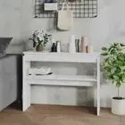 White Wood Wooden Console Table Hallway Entry Desk Display Dressing Shelf
