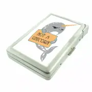 Narwhals D2 Cigarette Case with Built in Lighter Metal Wallet