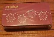 IKEA STRALA LED Christmas Lights Lighting Chain 12 Snowflakes Battery Operated