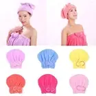 Coral Velvet Dry Turban Hydrophilic Wrap Head Towel Cap Bathroom Accessories