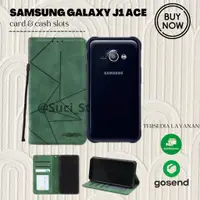 在飛比找蝦皮購物優惠-Case03 翻蓋錢包三星 Galaxy J1 Ace 翻蓋