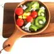 美麗大街【108052759】zakka創意韓式餐具 木質帶柄泡菜碗