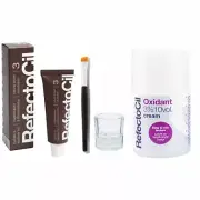 Refectocil Eyebrow Tinting Kit with Tint Brush & Cream Developer [Choose Color]
