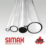 Glass - 33 COE - 11mm OD Simax Clear Rod Borosilicate - 5 Pieces - Glassblowing