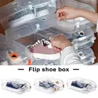 Shoe Container with Ventilation Holes Stackable Box Transparent Storage