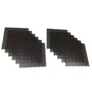 RSI Floor Mat System 22" Vented Interlocking Waterproof Brown (Set of 12 Tiles)