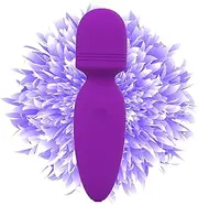 Kitppit Portable Mini Back Bullet Massager Waterproof Rechargeable Body Small Massager Fatigue Relieving Muscle Massager Purple