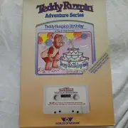 Teddy Ruxpin 1985 Teddy Ruxpin's Birthday Book & Tape NEW