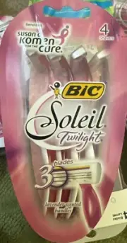 Bic Soleil Triple Blade Disposable Razors, 4 packs sold together 2 set available