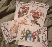4 Ragamuffins Iron Ons Chrismoose, The Flakes, Away In A Manger, Tis The Season