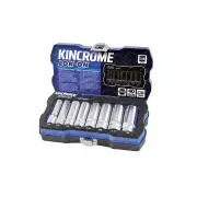 8 Pcs of Kincrome 3/8" Drive LOK-ON Socket Set - Metric Deep Sockets