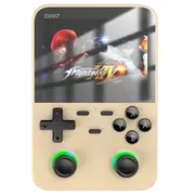 D007 Plus 64GB Handheld Game Console, 10000+ Games Preinstalled, 3.5-inch IPS Screen, Support Game Controller Connection - Golden