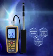 Hot Wire Anemometer Logger Wind Speed Air Flow & Temperature Meter Tester GM8903