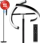 Modern LED Floor Lamp Stepless Dimmable Touch Remote Control Uplighter