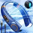 Mini Neck Fan Portable Hanging USB Rechargeable Cooling Air Cooler Bladeless Fan