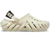 Crocs Echo Clog Slip-On Bone/Black Unisex 207937 Men's Sizes 10, 13 New In Bag
