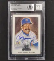 Andre Dawson signed 2002 Diamond Kings #129 card Beckett BGS BAS 10 auto