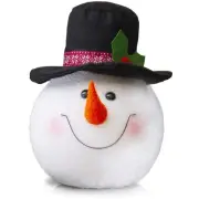 Ornativity Snowman Head Tree Topper - Xmas Holiday Tree Top Winter Snow Man
