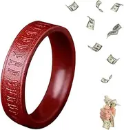 [HETICA] Feng Shui Cinnabar Ring, Lucky Wealth Buddhis Amulet Band Ring for Men Women, FengShui Lucky Ring Money Amulet Lucky Rings That Bring Good Luck