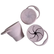 Blush Collapsible Silicone Snack Cup