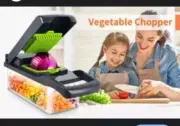 Kitchen Ideas 14 Pc Veggie Slicer Dice Slice Grater Multi-Use Vegetable Cutter
