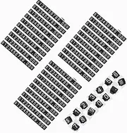 30 Sets Price Tag Cube Adjustable Price Tag Display Stand Label Price Display Cube Letter Number Price Cube Pricing Label Stand Block Jewelry Price Tags for Retail Shop Jewelry Price Display