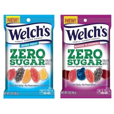 Welch’S Fruit Snacks, Zero Sugar Fruity Bites, Perfect for School Lunches, Mixed