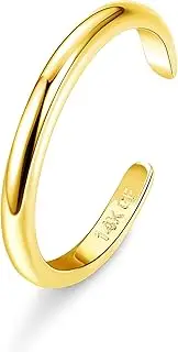 [HAIAISO] 14K Gold Filled Toe Rings Adjustable Toe Ring for Women Thin Toe Rings Minimalist Open Band Toe Ring Summer Beach Foot Jewelry