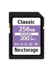 Nextorage Japanese Manufacturer UHS-I SD Card 256GB SDXC V30 U3 Memory Card 4K M