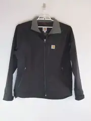 NEW Carhartt Men's L Large Crowley Soft Shell Jacket Rain Defender Black #102199