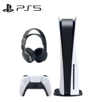 在飛比找momo購物網優惠-【SONY 索尼】PS5 光碟版主機 + PS5 PULSE