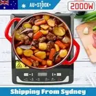 2000W Portable Kitchen Electric Induction Cooktop Stove Hotplate Cooker Tool NEW