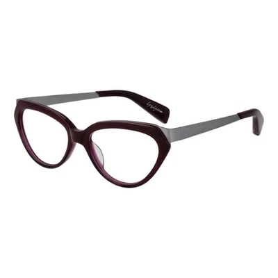 Yohji Yamamoto YO-1057995 Unisex Purple Optical Frame Acetate Cat Eye Eyeglasses